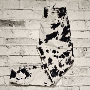 Cooks & Castles Cow Print Pants Y2K Western Straight Leg Style Size Small